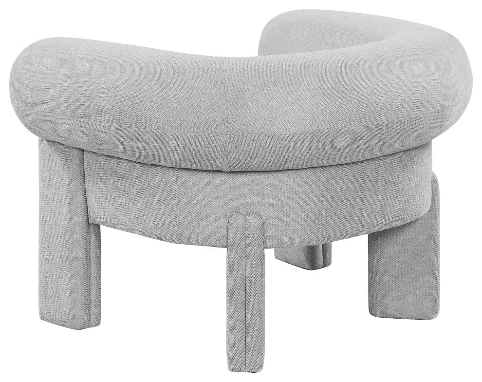 Stefano Upholstered Accent Chair, Grey
