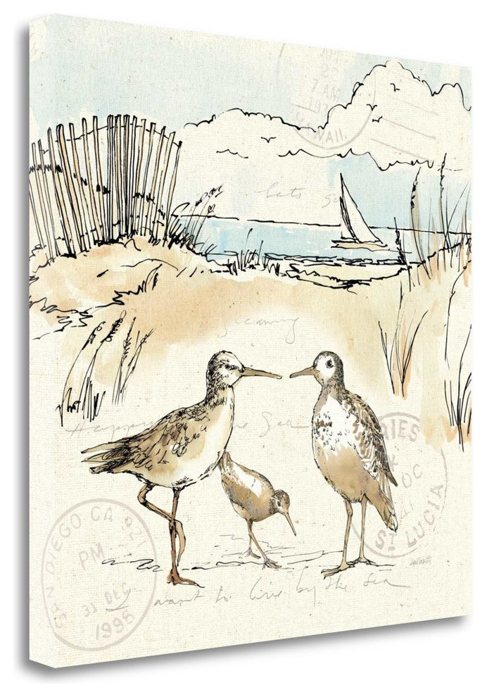 "Coastal Breeze XI" By Anne Tavoletti, Giclee Print on Gallery Wrap Canvas