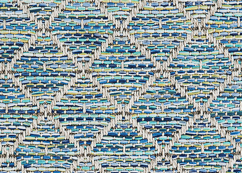 Trinidad Area Rug, Indoor/Outdoor, Carpet, Runner, Mat, Tidal Lagoon, Round 3'