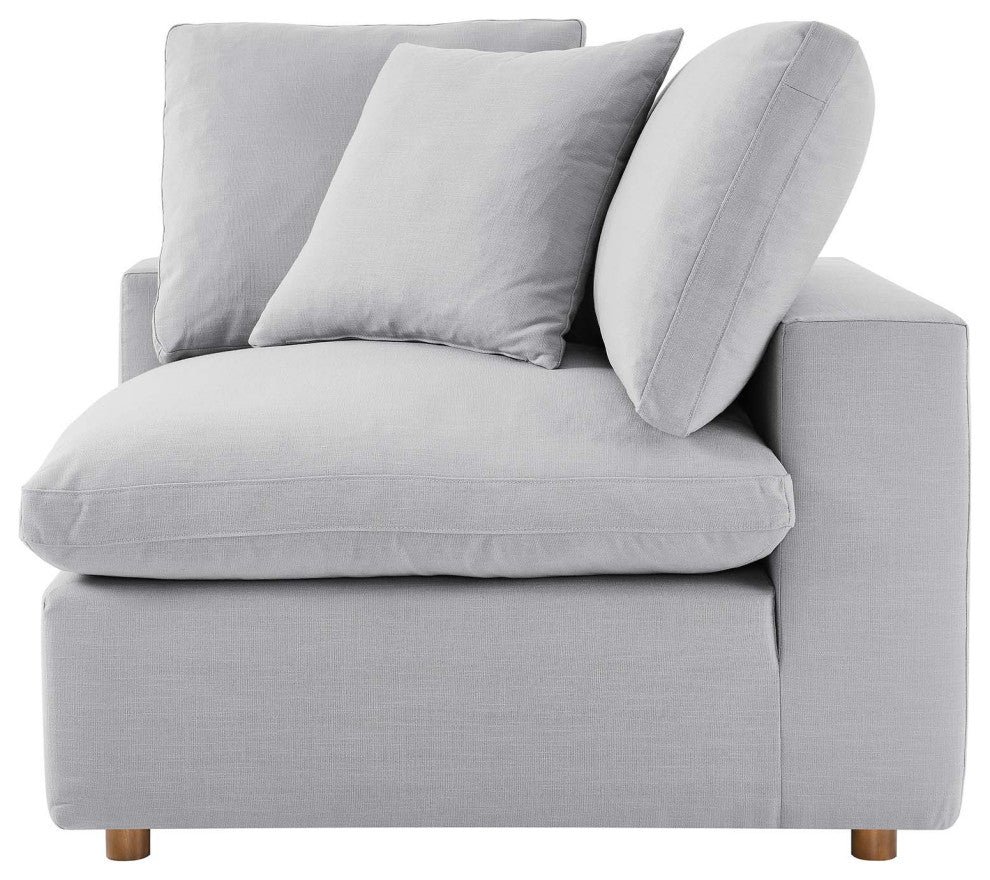 Modular Sectional Deep Sofa Set, Gray, Fabric, Modern, Lounge Hospitality