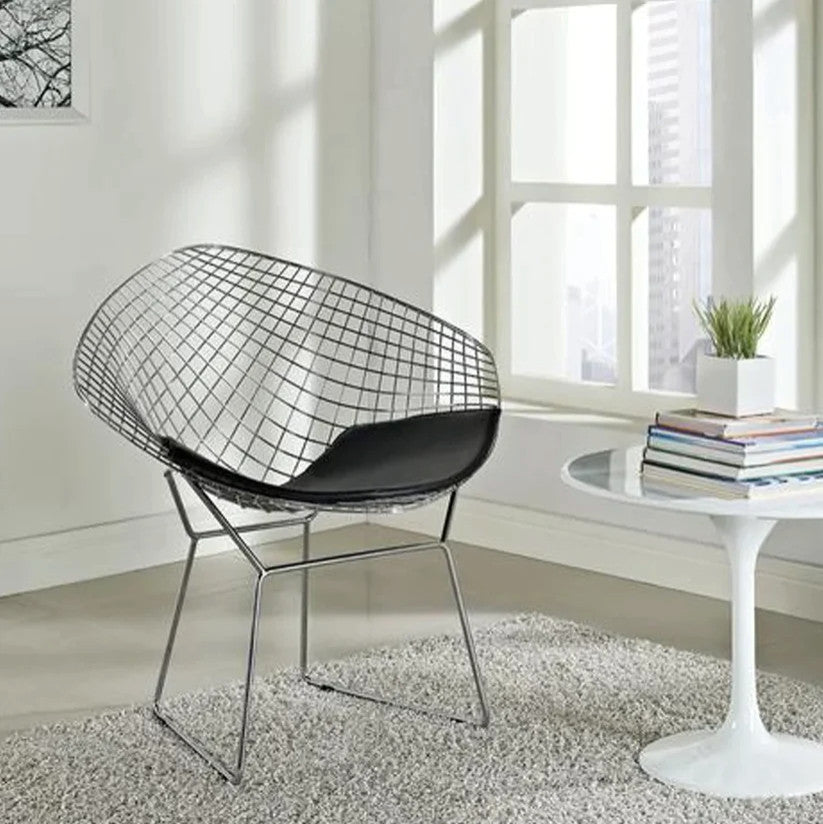 Diamond Bertoia Chair, Chrome