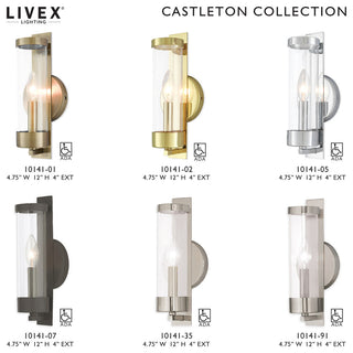 1 Light ADA Wall Sconce, Antique Brass