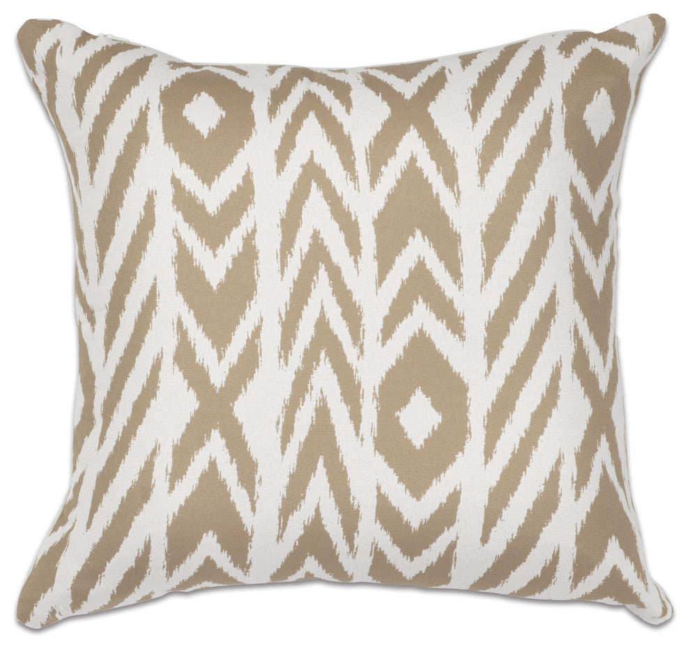 18"x18" Pacifica Accent Throw Pillow by Astella, Fire Island Hemp