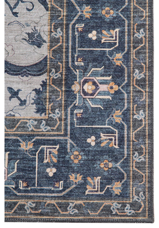 Amer Rugs Myra Shantalle MYR-7 Royal Blue Power-loomed - 2'8" X 10' Runner