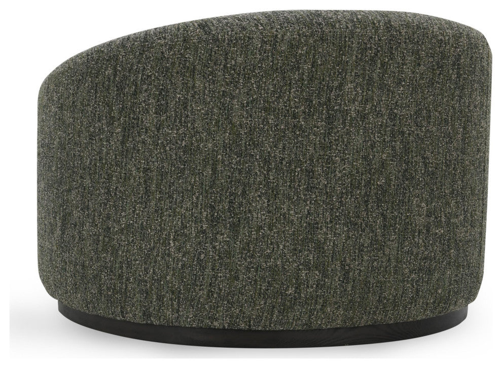Kosas Home Beverly Boucle Fabric Swivel Accent Chair, Green