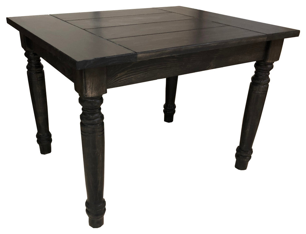 Black English Farmhouse Table, 66"