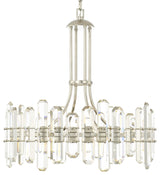 Crystorama BOL-8888-PN, 8-Light Chandelier, Polished Nickel
