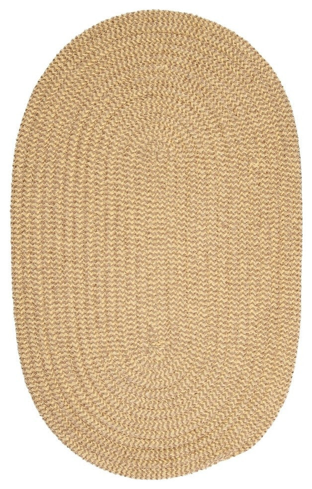 Softex Check CX13 Pale Banana Check Traditional Area Rug, Oval 10'x13'