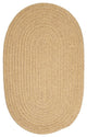 Softex Check CX13 Pale Banana Check Traditional Area Rug, Oval 10'x13'