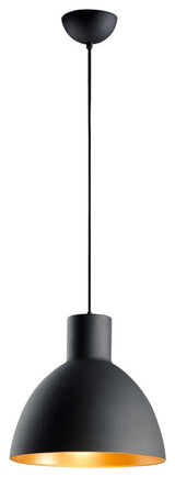 Maxim Lighting Cora 1-Light Pendant, 13.75" Black/Gold