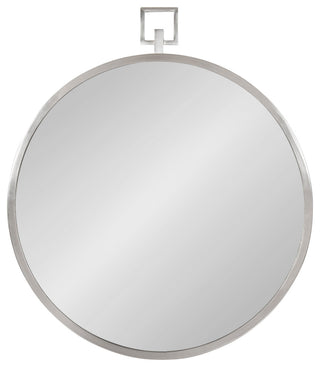 Tabb Round Framed Mirror, Silver 24x28