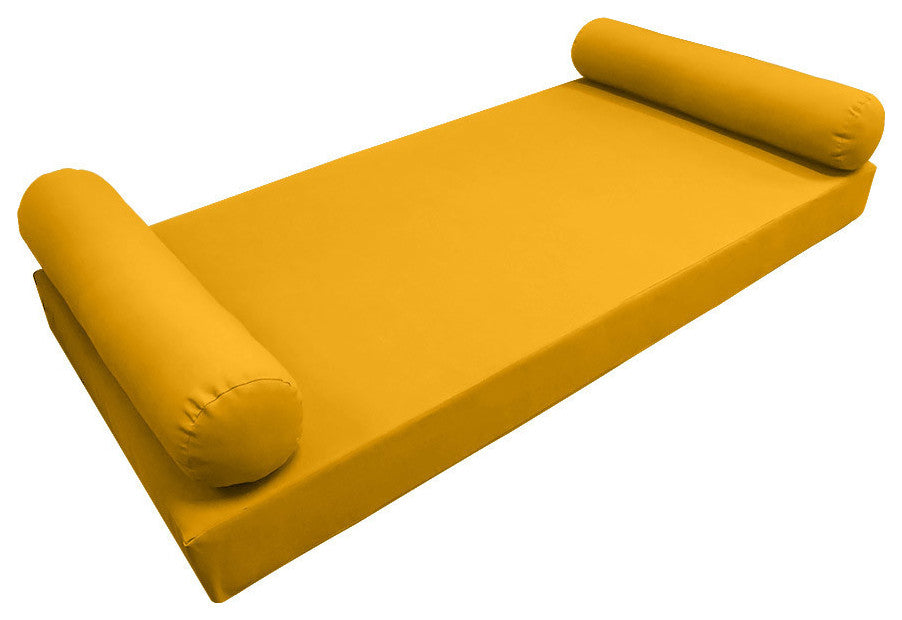 Style5 Twin-XL Knife Edge Outdoor Mattress Bolster Slip Cover COMPLETE SET AD108