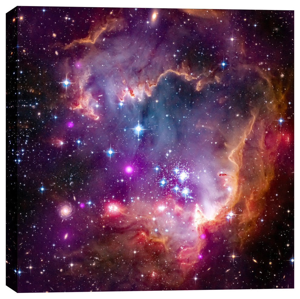 Epic Graffiti "Magellanic Cloud" Hubble Space Telescope Giclee Canvas, 26"x26"