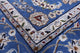 6' Square Persian Nain Wool & Silk Handmade Rug - Q13133