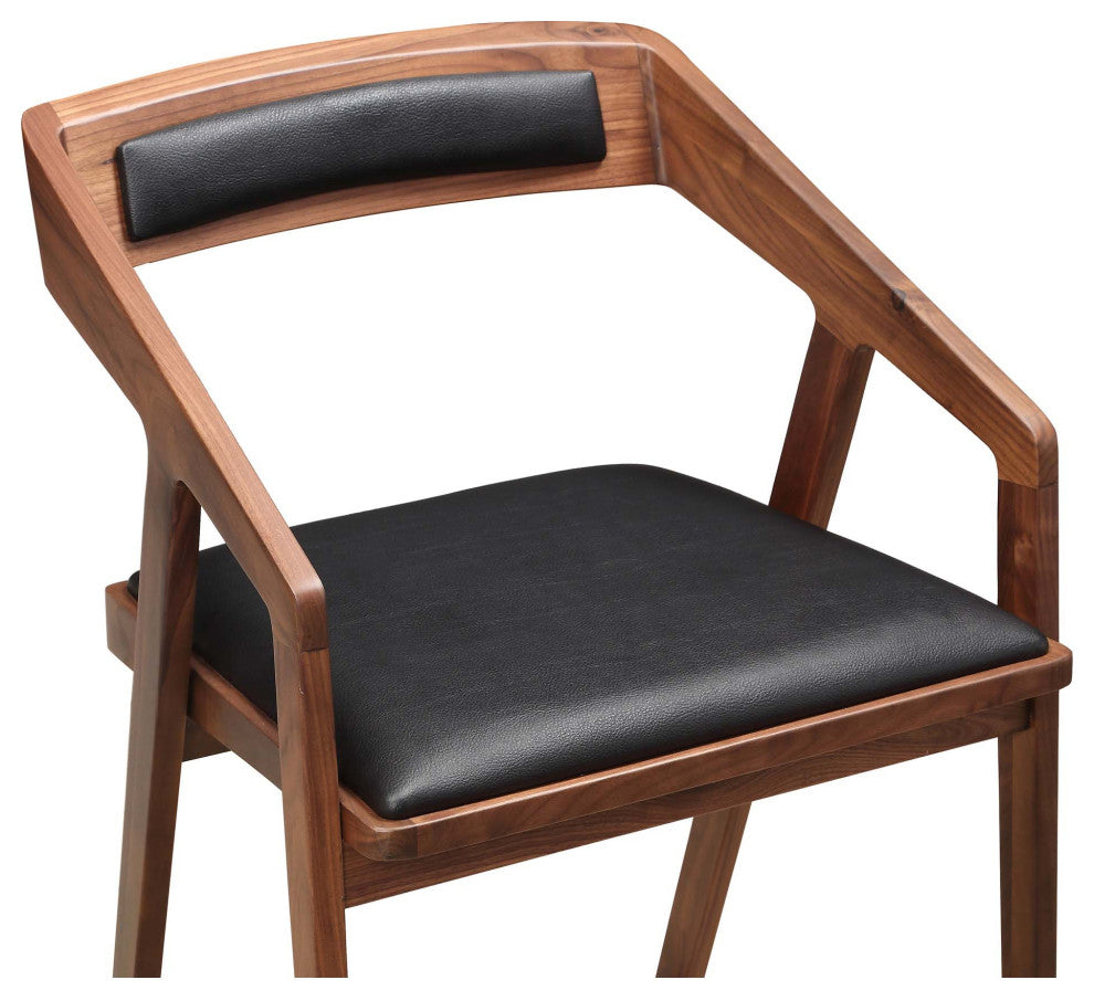 Mid - Century Modern Padma Counter Stool Black - Brown