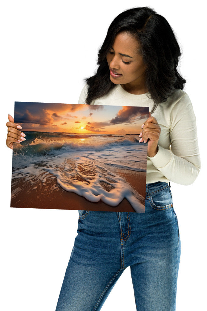 Coastal Artwork: California Dreamin' Photorealistic Digital Art Loose, 11" X 14"