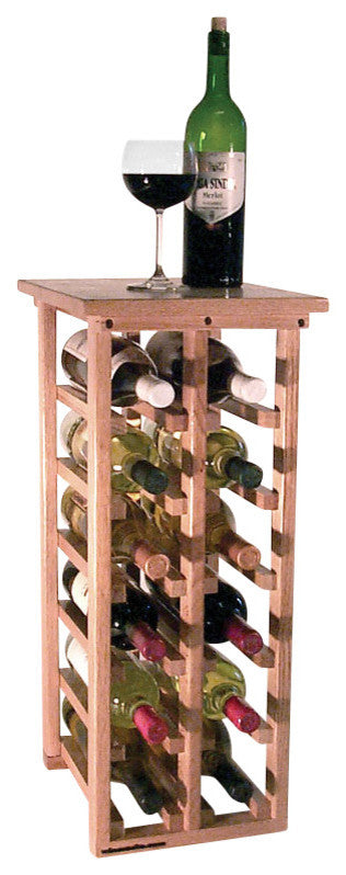 12 Bottle Floor Model Wine Rack, Mahogany