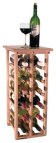 12 Bottle Floor Model Wine Rack, Mahogany