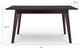 Dining Table, Rectangular, Wood, Drak Brown, Modern, Cafe Bistro Restaurant