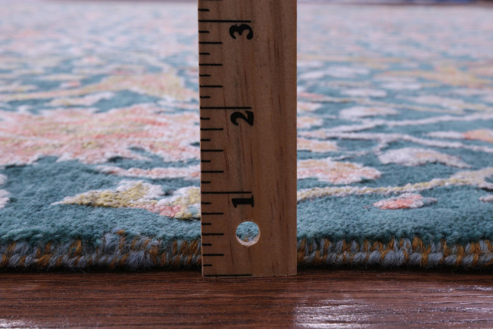 Wool & Silk Modern Hand Knotted Rug 8' 9" X 12' 3" - Q15977