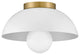 Lark Stu 11" Small Flush Mount Ceiling Light, Matte White