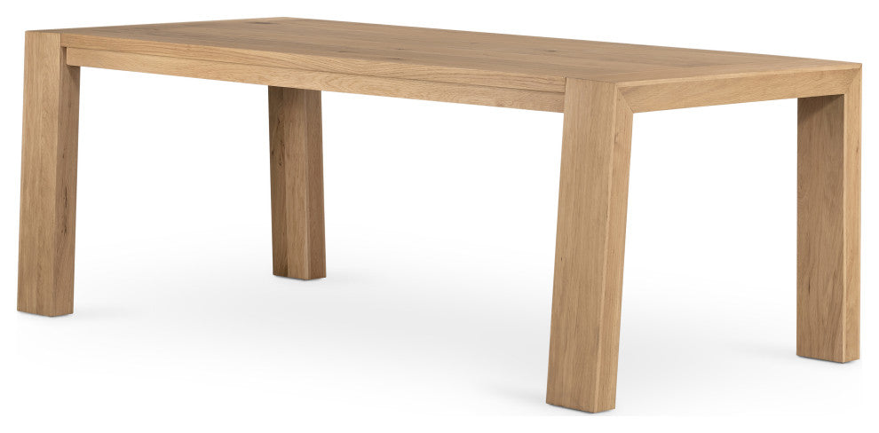 Capra Dining Table-Light Oak Resin