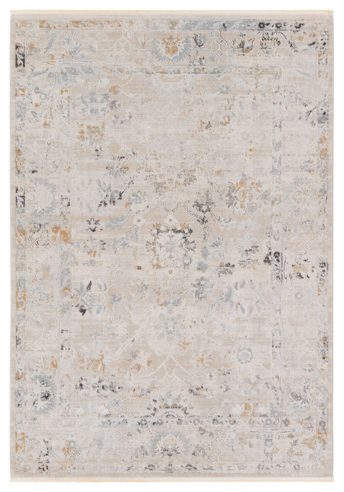Jaipur Living Trifine Floral Gray/Cream Area Rug 3'11"X5'11"