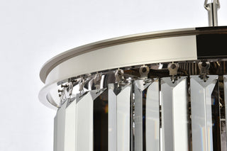 Elegant Lighting 1238F20-SS/RC Sydney 6 Light 20"W Flush Mount - Polished