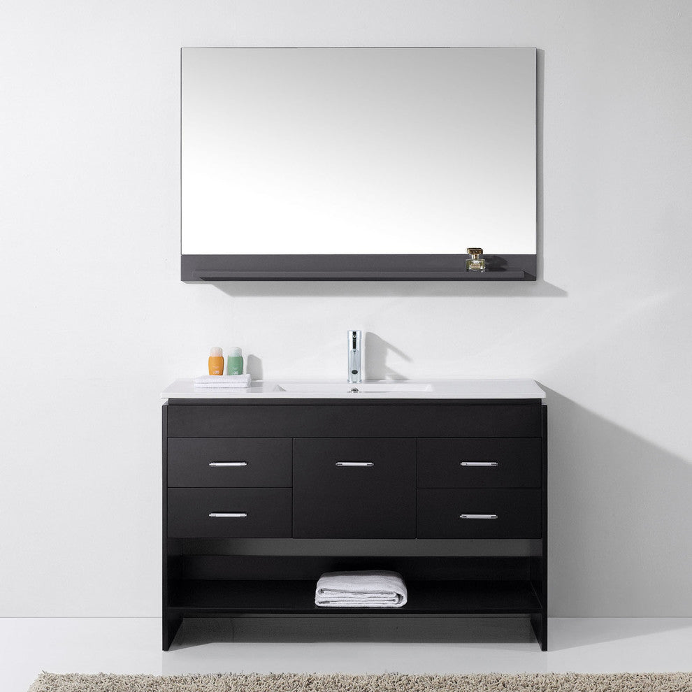 Gloria 48" Single Bathroom Vanity Set, Espresso