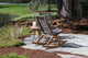 Eucalyptus and Rope Rocking Chair, Grey Rope