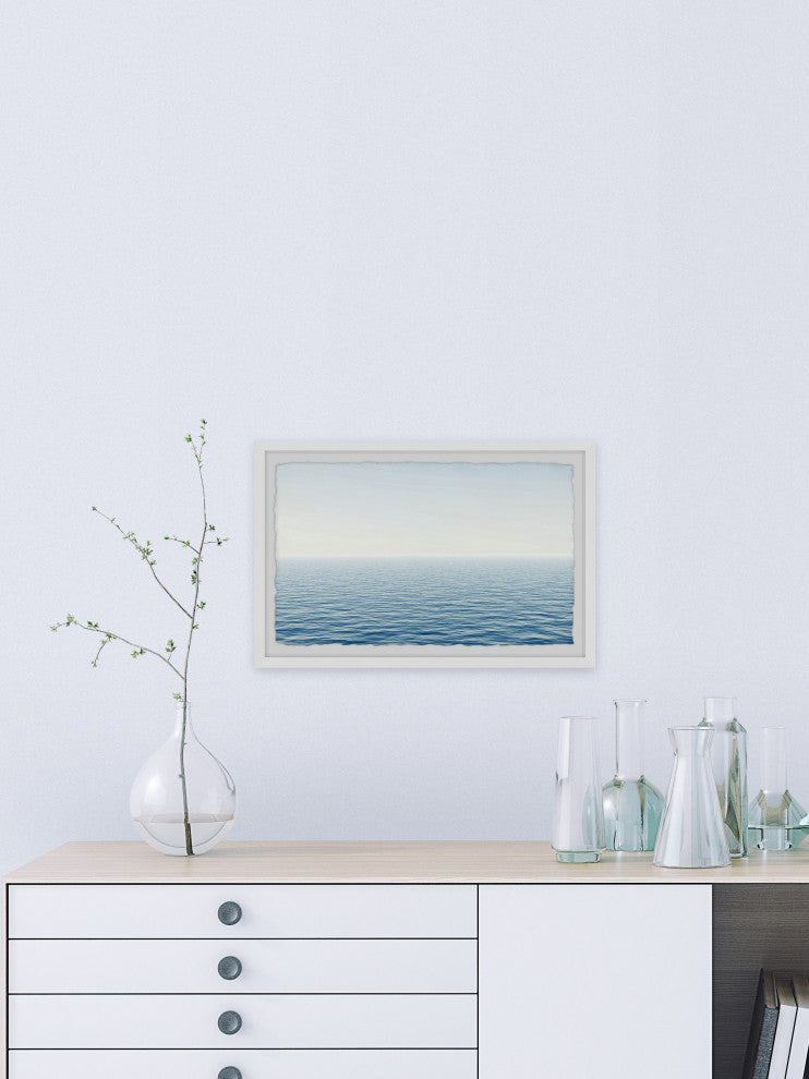 "Ocean Time" Framed Painting Print, 12x8