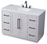 Home Living 48" Single Bathroom Vanity, Grey