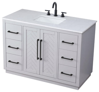 Home Living 48" Single Bathroom Vanity, Grey