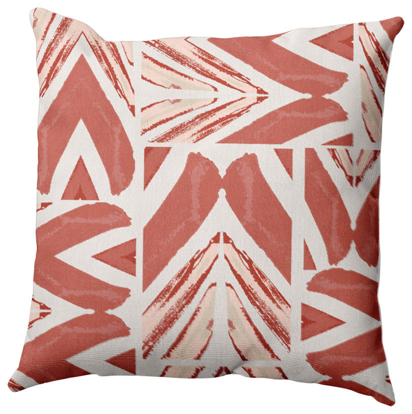 Urban Graffiti Pillow, Brown, 26"x26"
