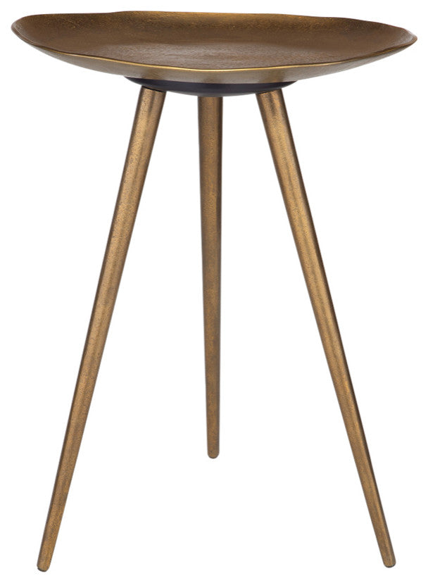 Uttermost - 24938 - Accent Table - Lily Pad - Antique Brass