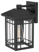Timberlake 12" 1-Light Matte Black Painted Outdoor Wall Sconce Lamp