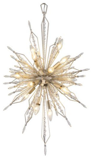 Varaluz-311F16GD-16 Light Foyer Pendant Gold Dust