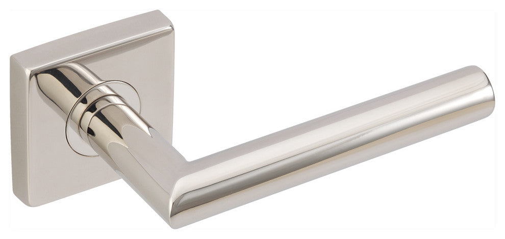 Frankfurt Lever, Tubular Privacy, Backset, Polished Stainless Steel
