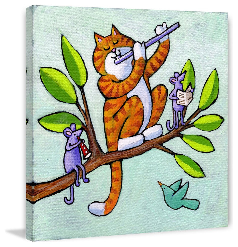 Marmont Hill, "Out on a Musical Limb" by Janet Nelson on Wrapped Canvas, 18x18