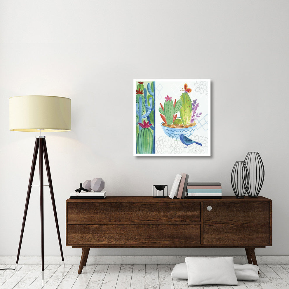 "Cacti Garden II" Digital Paper Print by Farida Zaman, 32"x32"