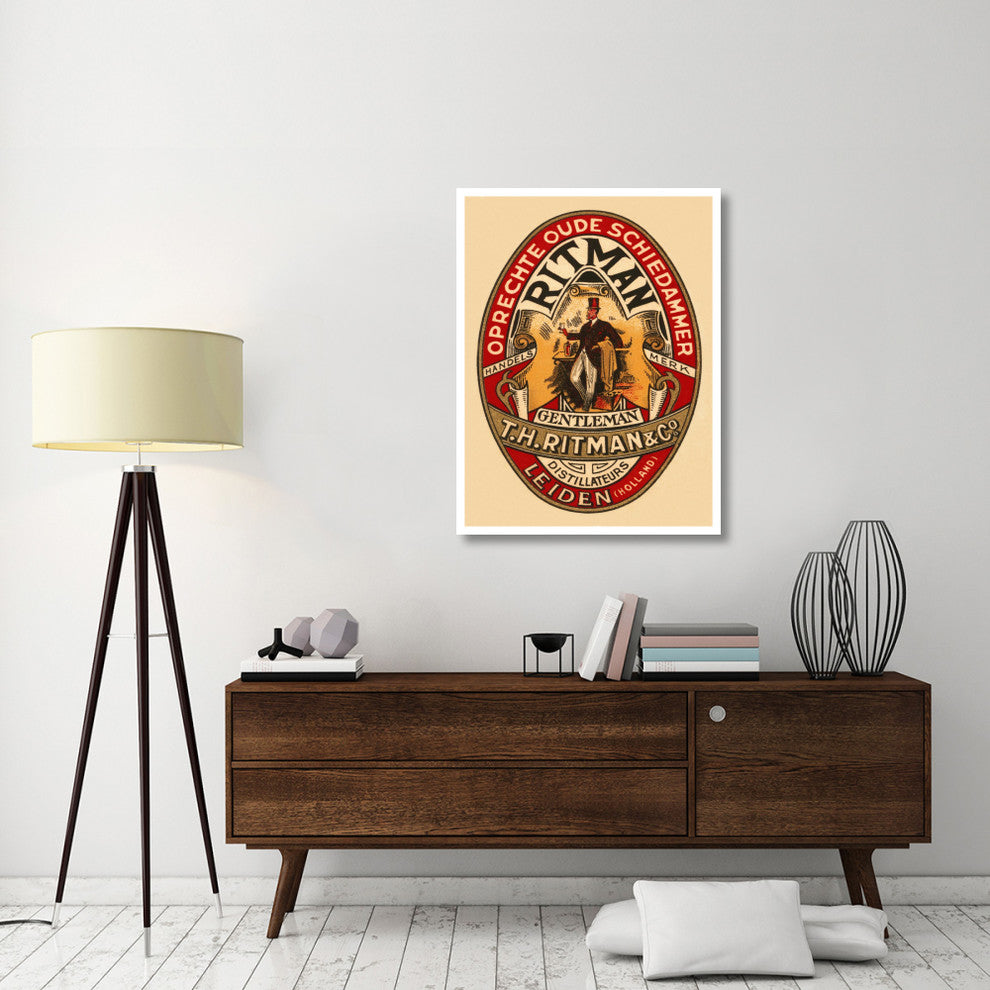 "Gentleman Liquor" Digital Paper Print by Retrolabel, 32"x42"