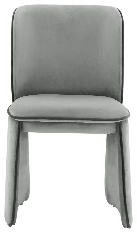 Kinsley Grey Velvet Dining Chair