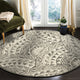Geometric Waves Area Rug, 4' Round