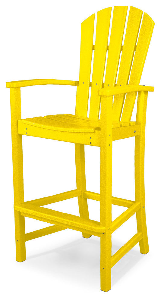 Polywood Palm Coast Bar Chair, Lemon