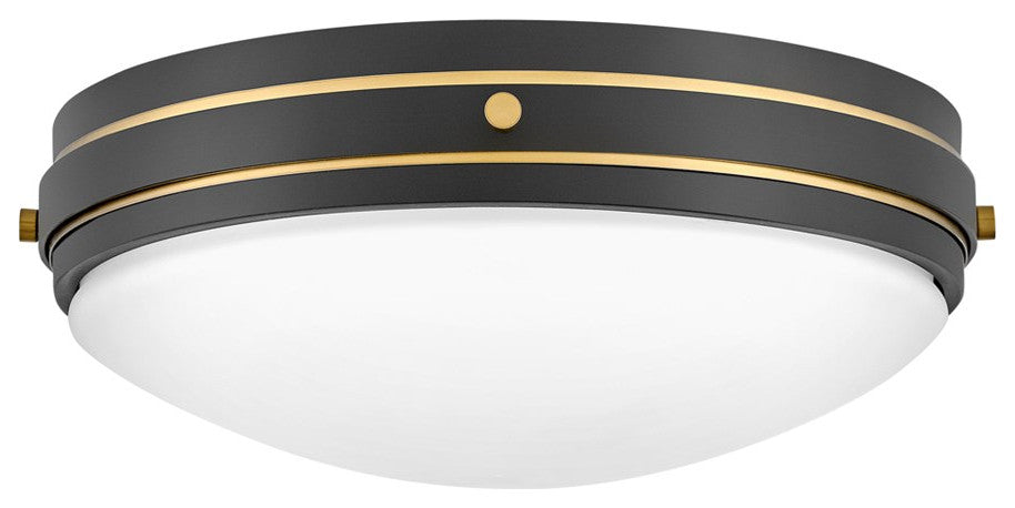 Hinkley Oliver 3-Light Medium Flush Mount 39053BK, Black