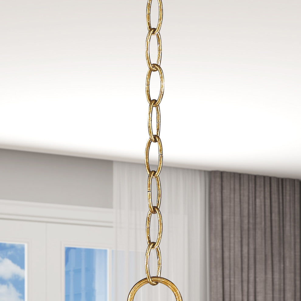 Heavy Duty Decorative Chain, Antique Gold Leaf