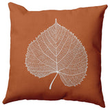 Leaf Study Accent Pillow, Nutmeg, 26"x26"
