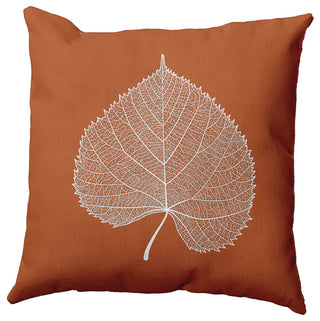 Leaf Study Accent Pillow, Nutmeg, 26"x26"