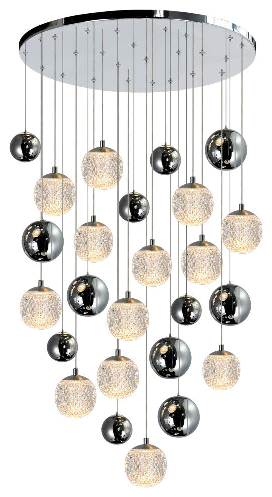 CWI Lighting 1679P24-13-601 Siena 13 Light Chrome Chandelier