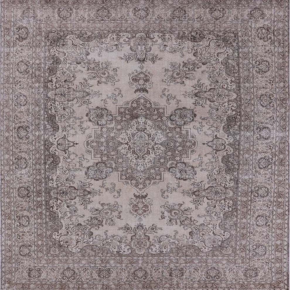 Ahgly Company Indoor Square Mid-Century Modern Area Rugs, 6' Square